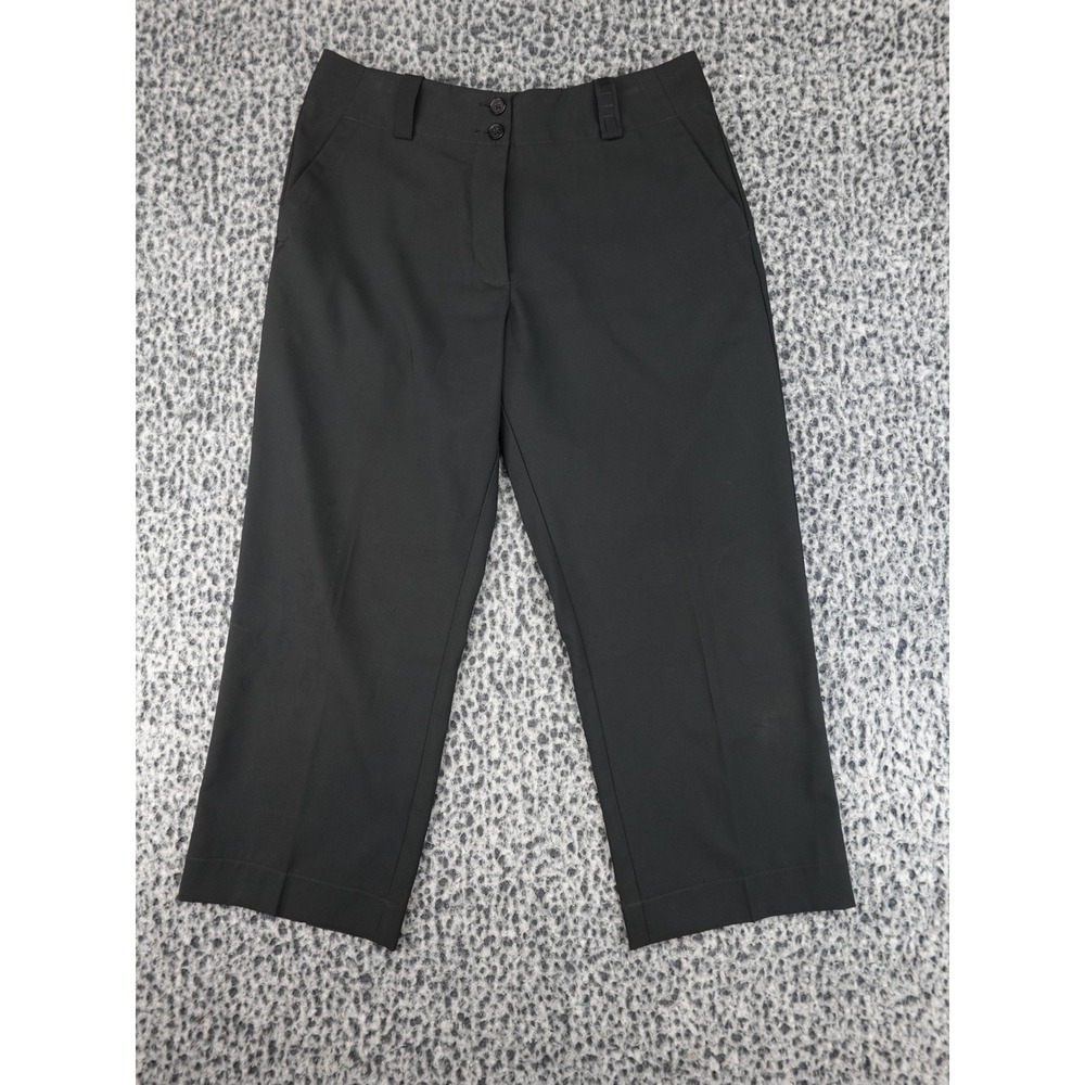 Nike Golf Pants Women 4P Black Good Fit Dry Cropped Athletic Trousers